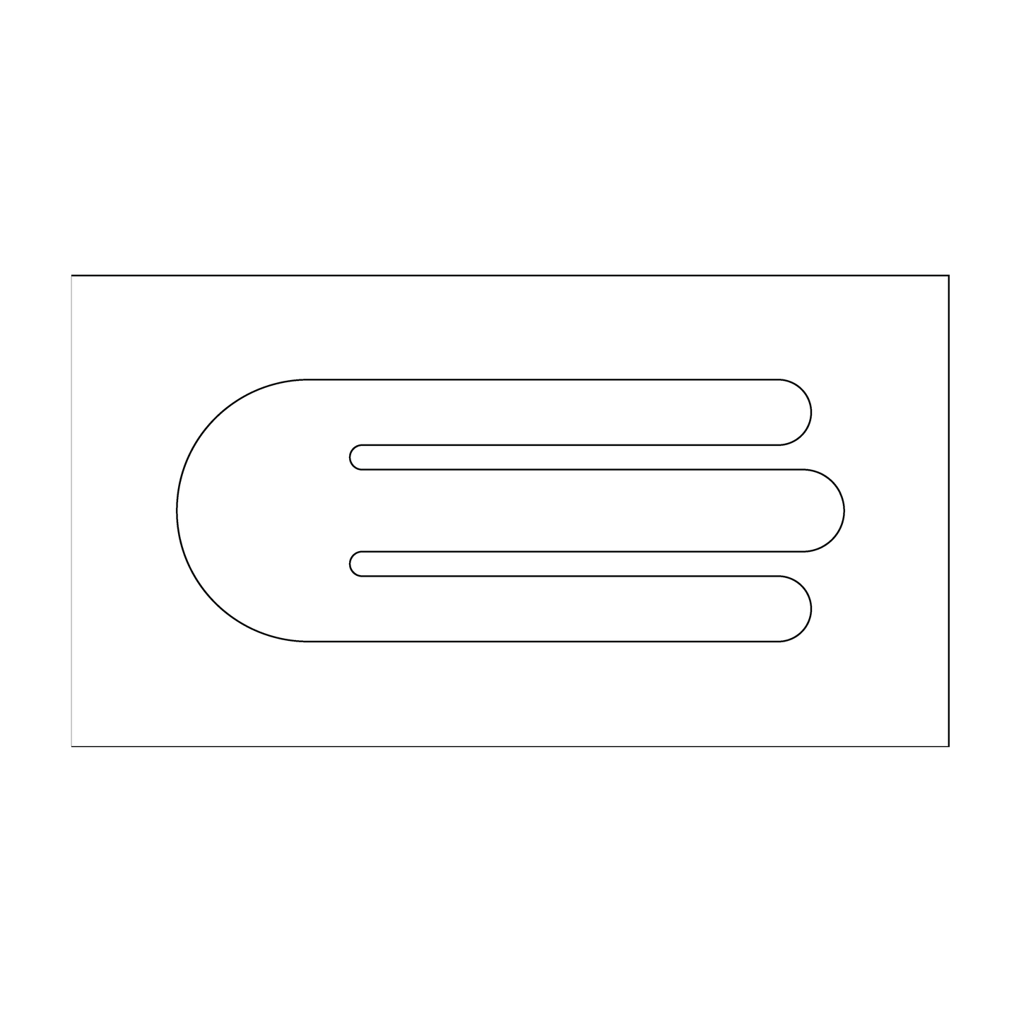 Custom Plastic 3.1875" x 1.25" Three Pronged Bookmark Punch-Out Cards