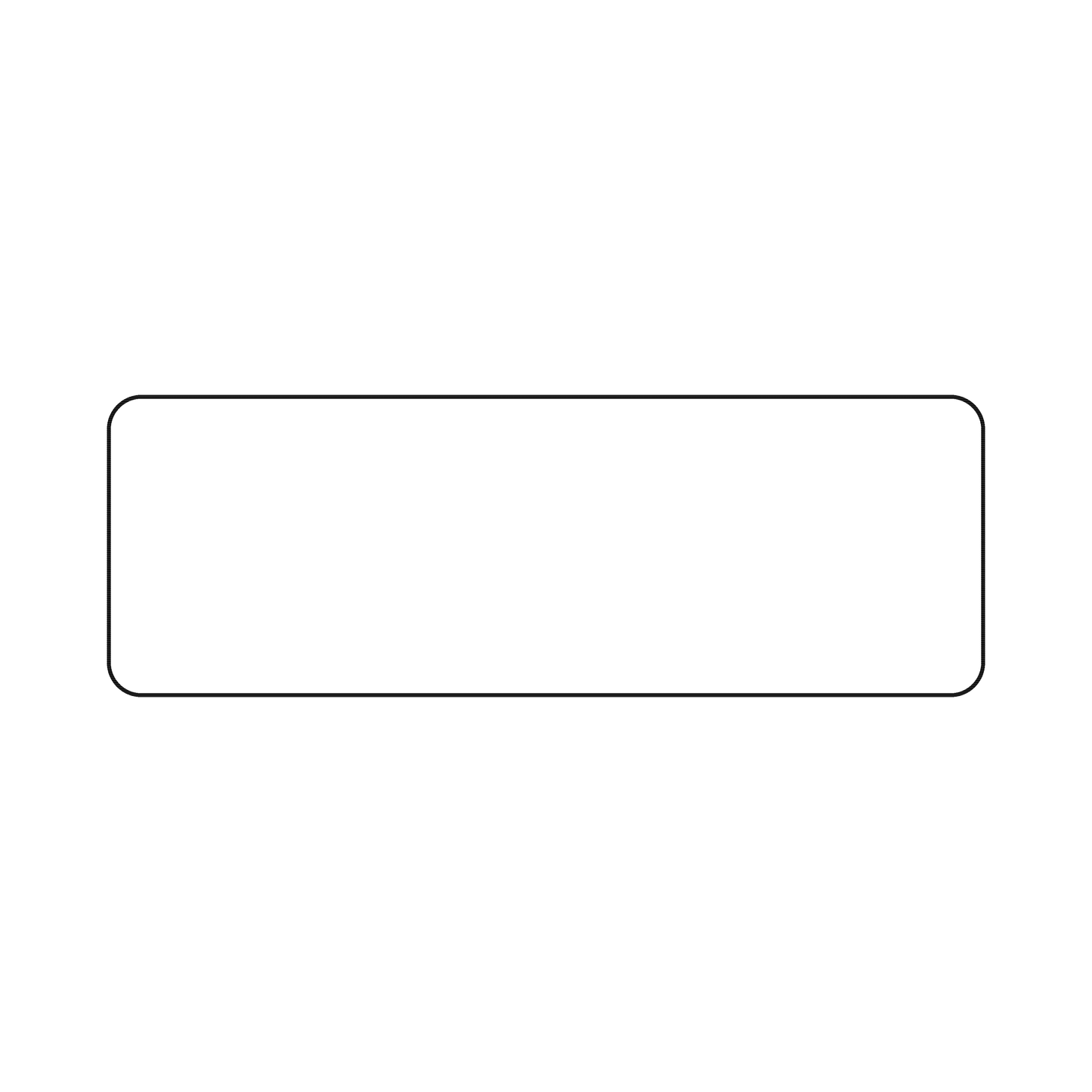 Custom Plastic 3.37" x 1.15" Narrow Cards