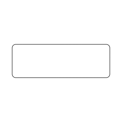 Custom Plastic 3.37" x 1.15" Narrow Cards