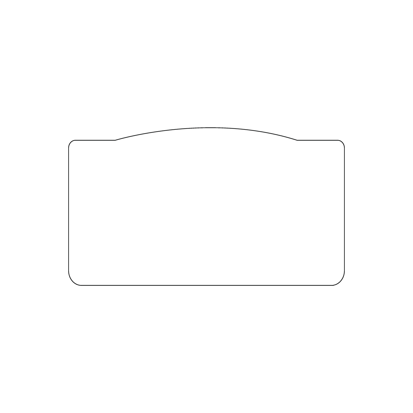 Custom Plastic 3.5" x 2" Gradual Rise Cards