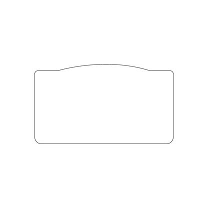 Custom Plastic 3.5" x 2" Gradual Rise Cards