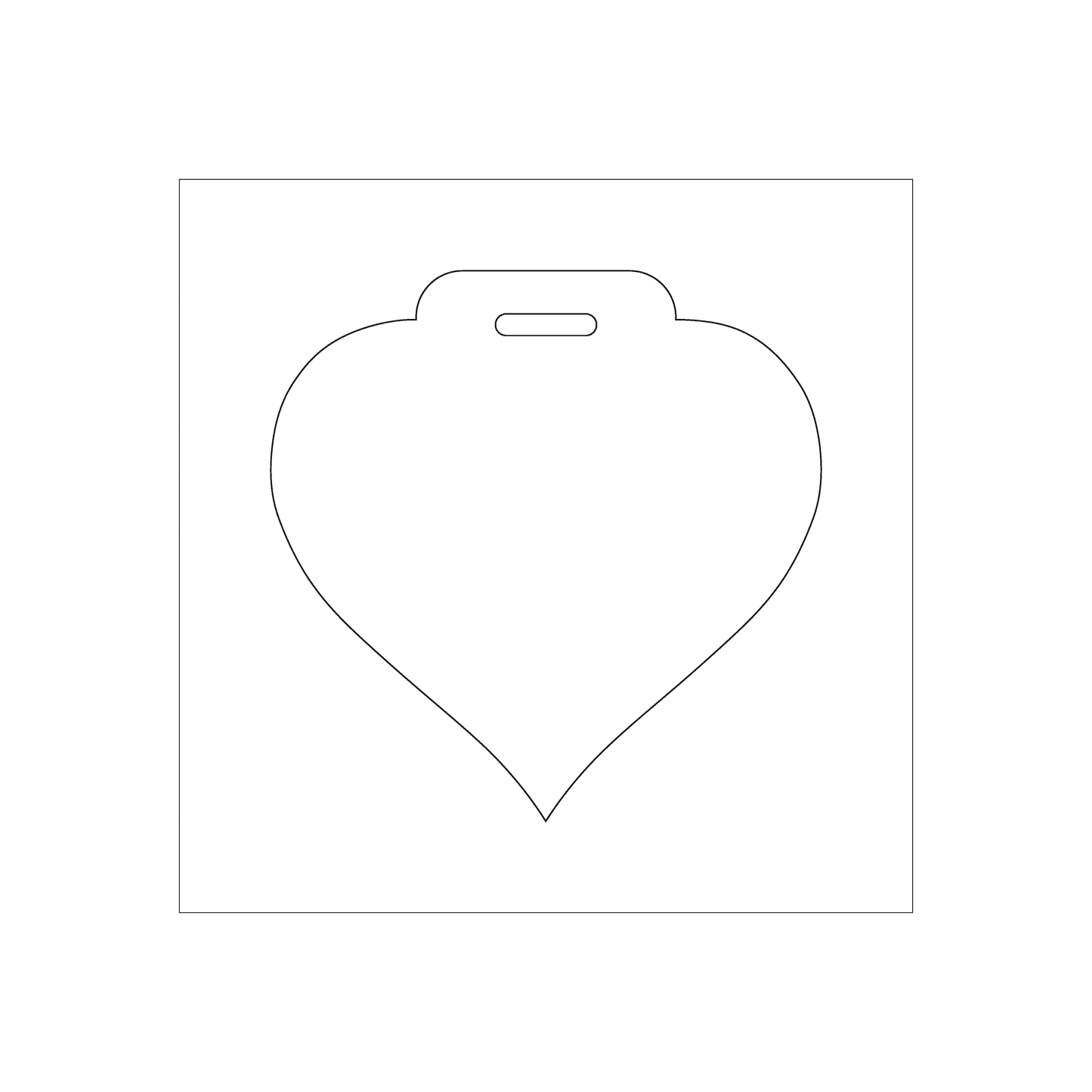 Custom Plastic 3" x 3" Heart Shape Badges
