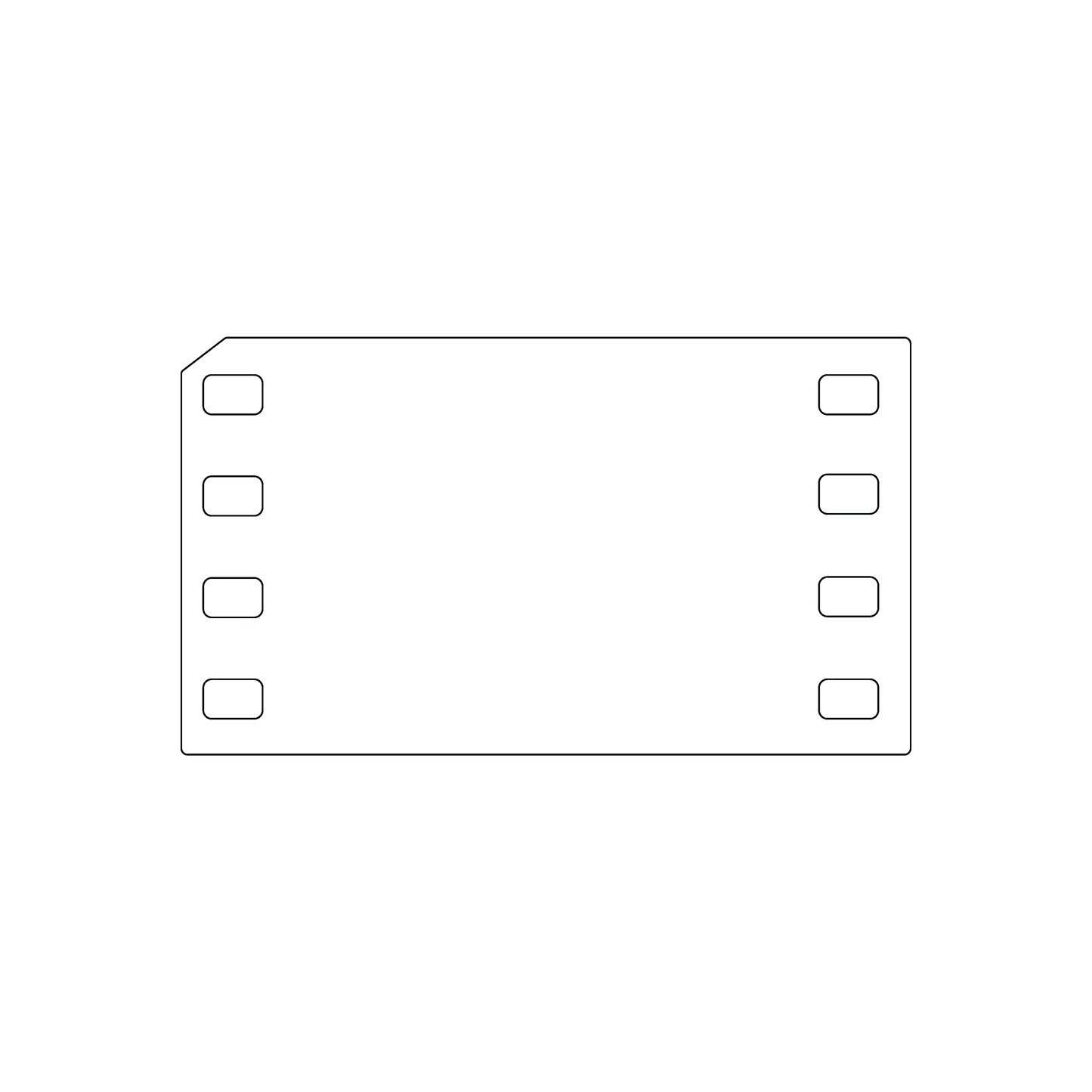Custom Plastic 3.5" x 2" Film Strip Cards
