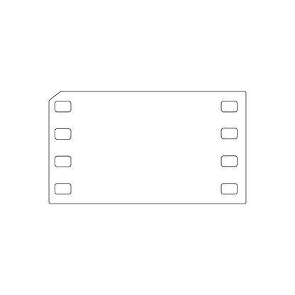 Custom Plastic 3.5" x 2" Film Strip Cards
