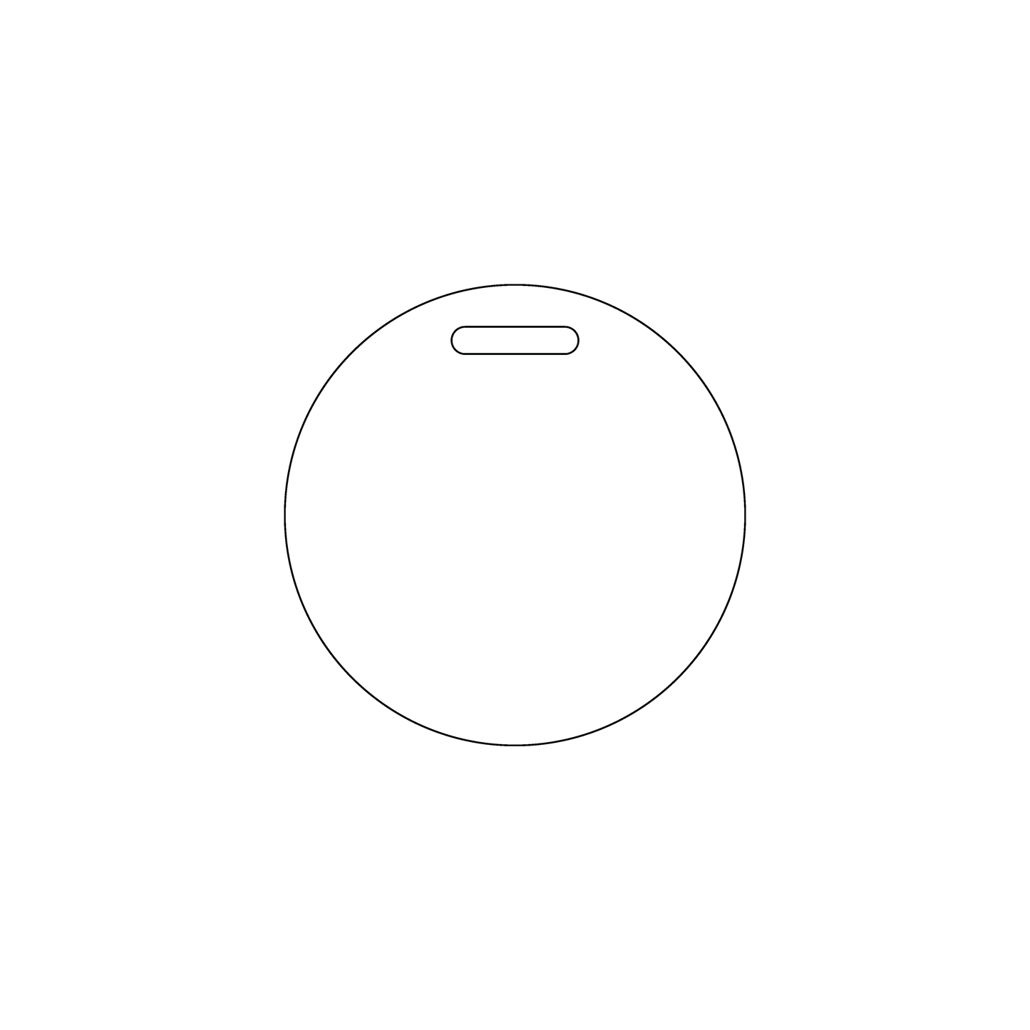 Custom Plastic 2" x 2" Circle Badges