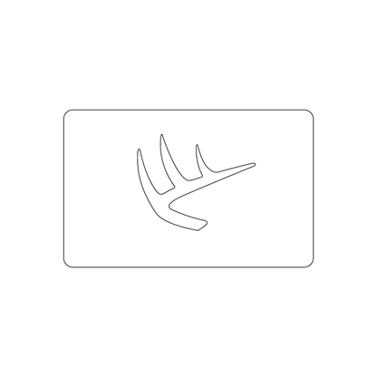 Custom Plastic 3.375" x 2.125" Antler Punch-Out Cards