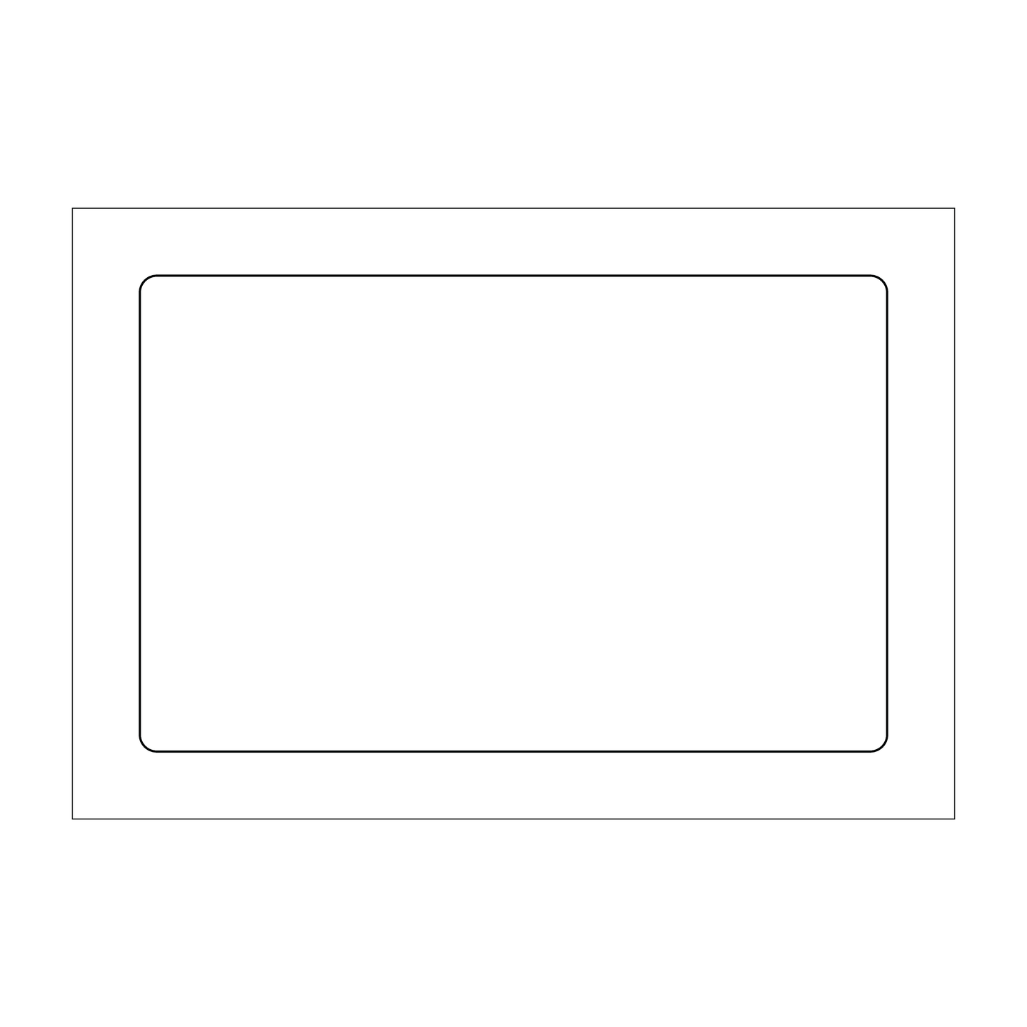 Custom Plastic 5.5" x 3.5" Rectangle Invitations