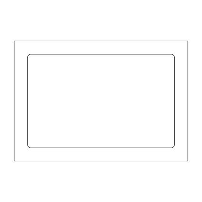 Custom Plastic 5.5" x 3.5" Rectangle Invitations