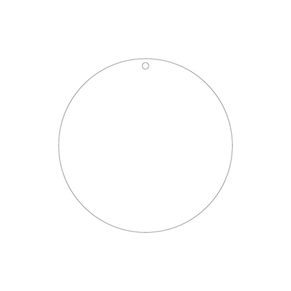 Custom Plastic 8" Large Circle Tags