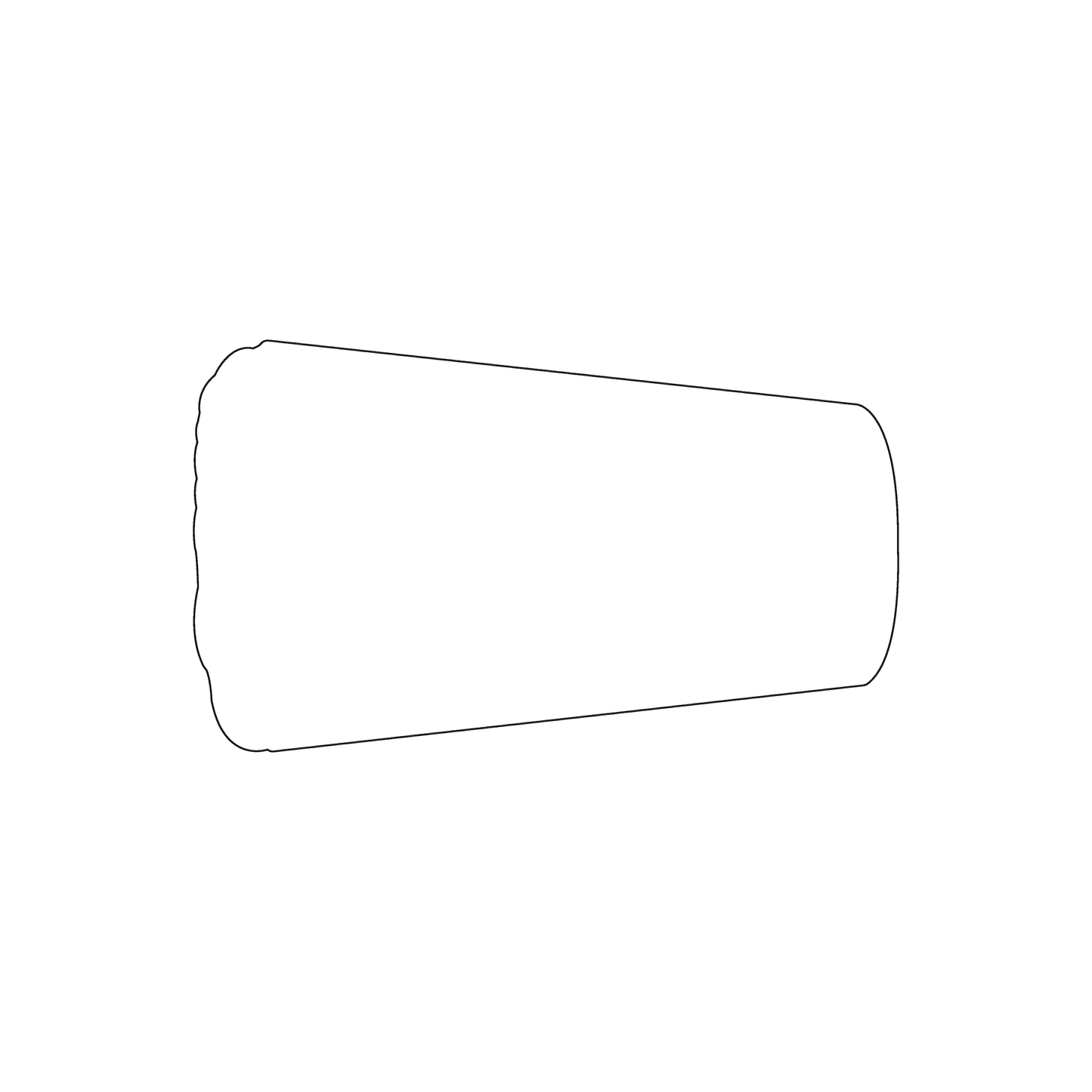 Custom Plastic 3" x 1.75" Pint Glass Shape Cards