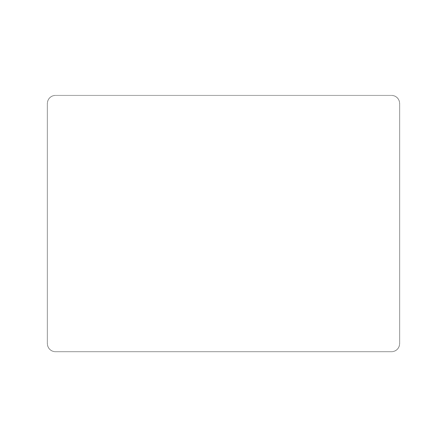 Custom Plastic 8" x 11" Rectangle Menus