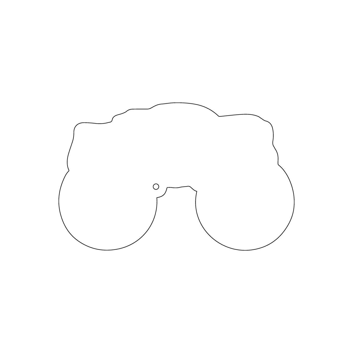 Custom Plastic 3.48" x 2.18" Monster Truck Shape Cards