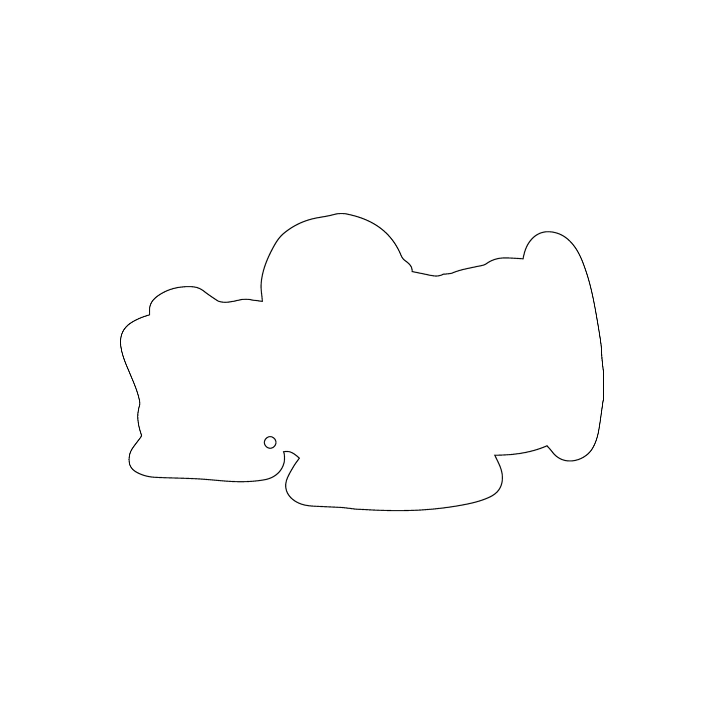 Custom Plastic 3.48" x 2.14" Airplane Shape Cards
