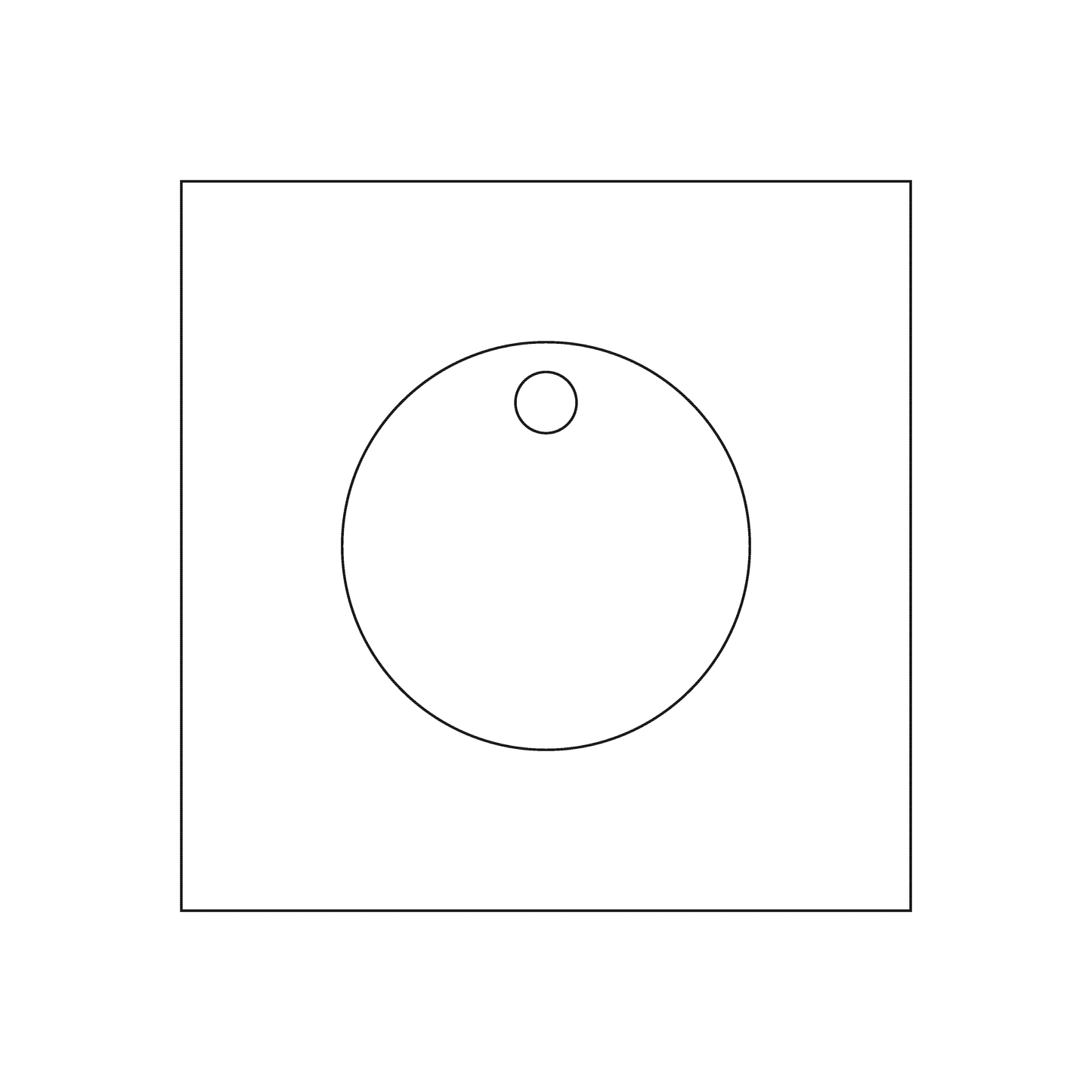 Custom Plastic 1.25" Small Circle Key Tags