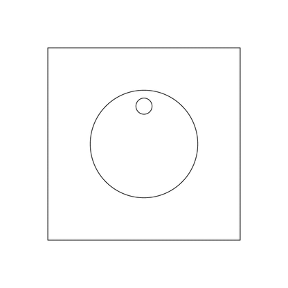 Custom Plastic 1.25" Small Circle Key Tags