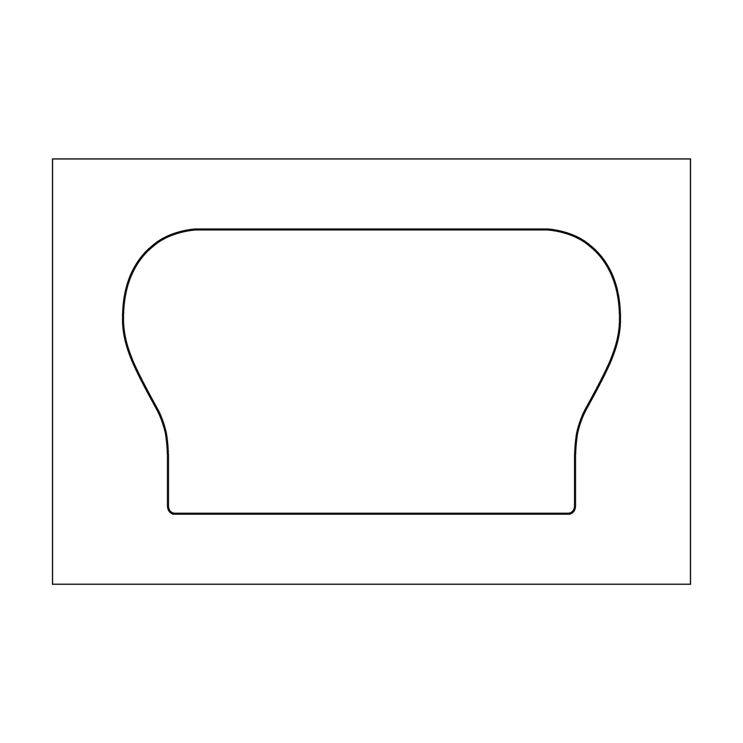 Custom Plastic 3.5" x 2" Crown Shape Cards