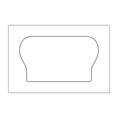 Custom Plastic 3.5" x 2" Crown Shape Cards