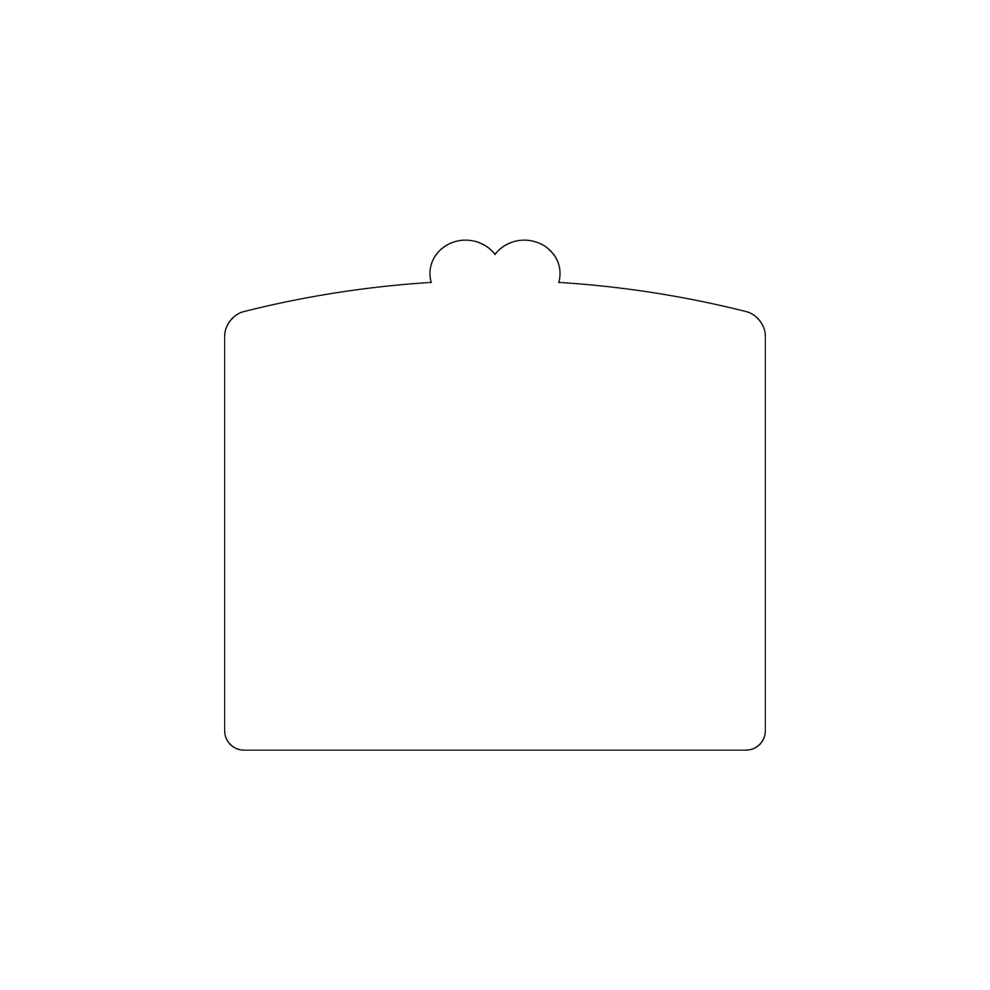 Custom Plastic 3.5" x 3.3" Cards with Two Eyes