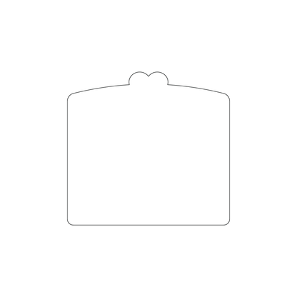 Custom Plastic 3.5" x 3.3" Cards with Two Eyes
