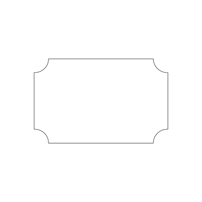 Custom Plastic 3.375" x 2.125" Elegant Cards