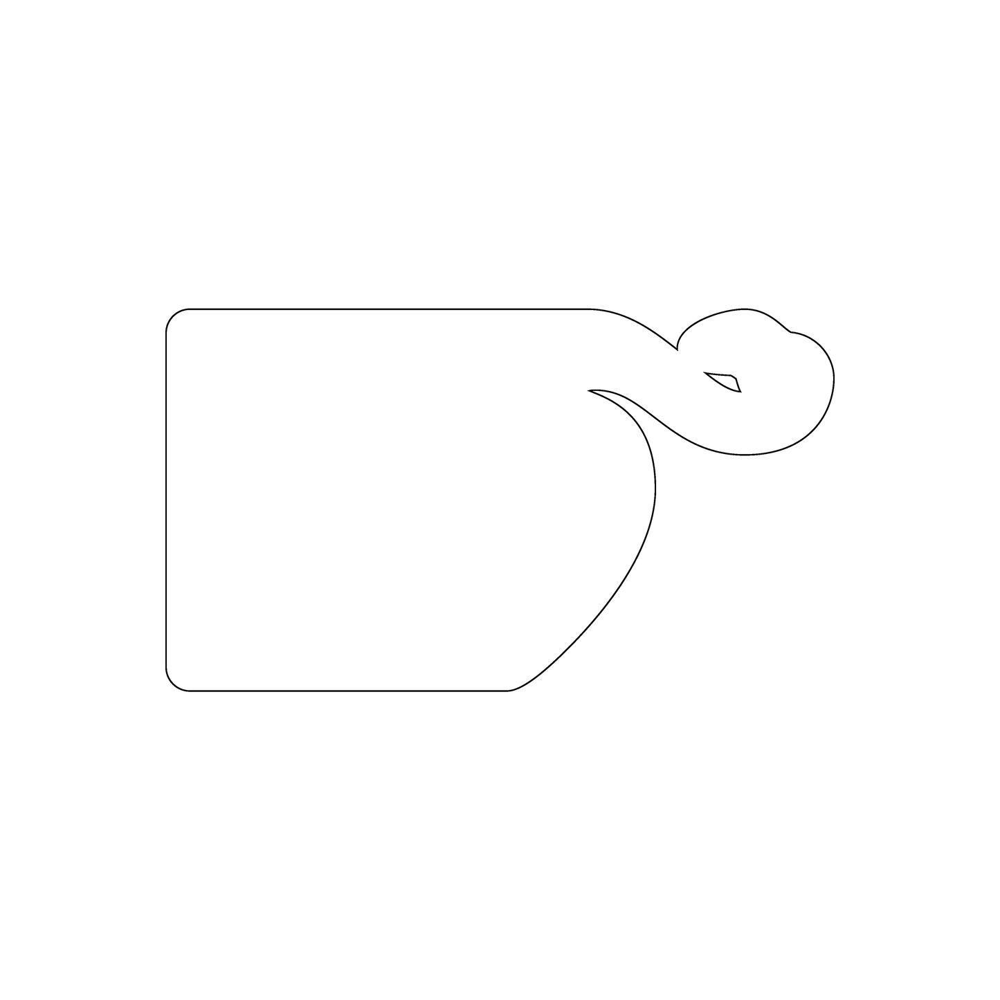 Custom Plastic 3.5" x 2" Flamingo Cards