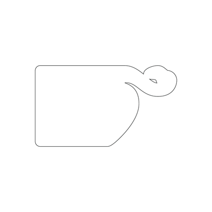 Custom Plastic 3.5" x 2" Flamingo Cards