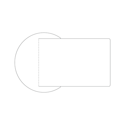 Custom Plastic 8" x 5" Pop-Up Signage