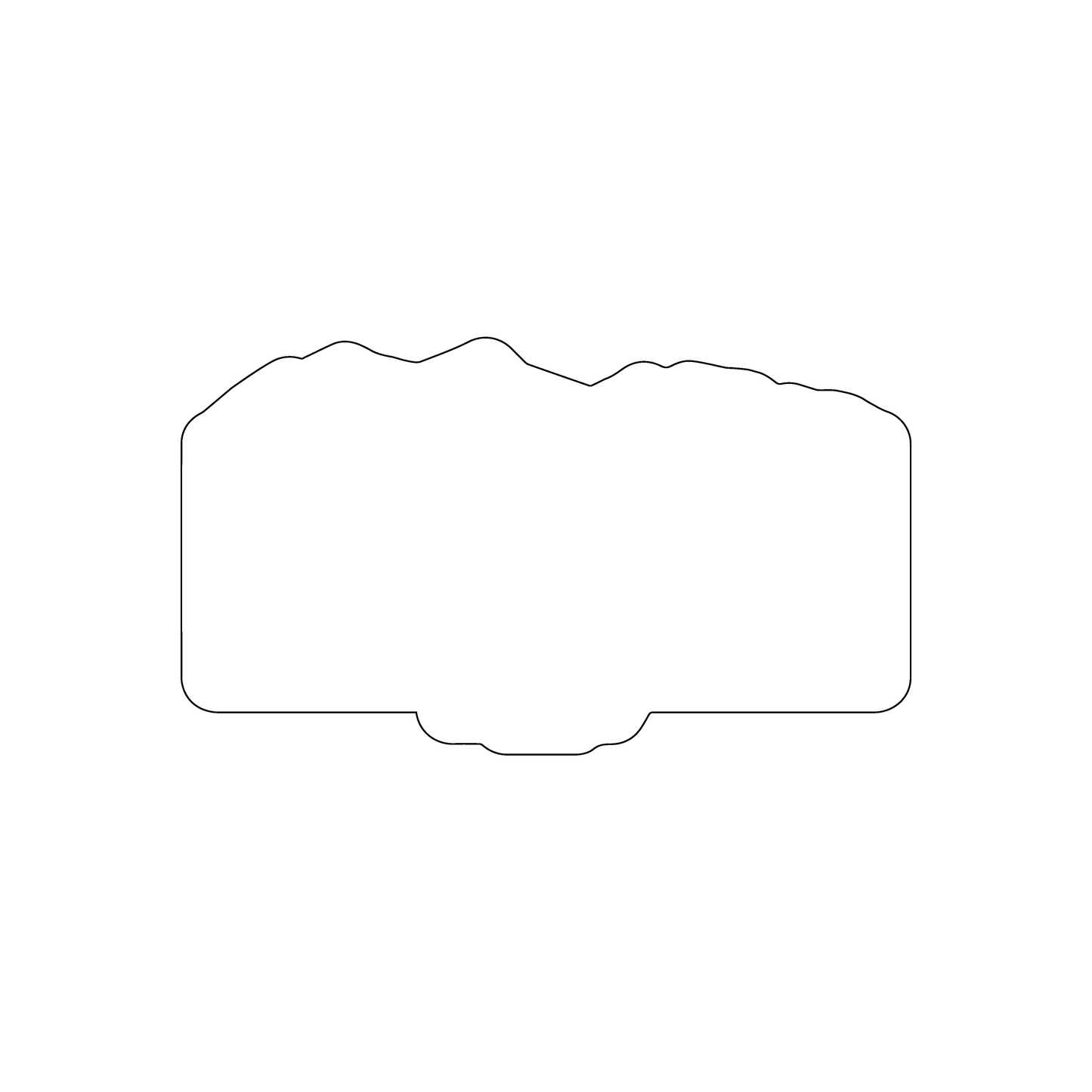 Custom Plastic 3.5" x 2" Mountain Range Cards