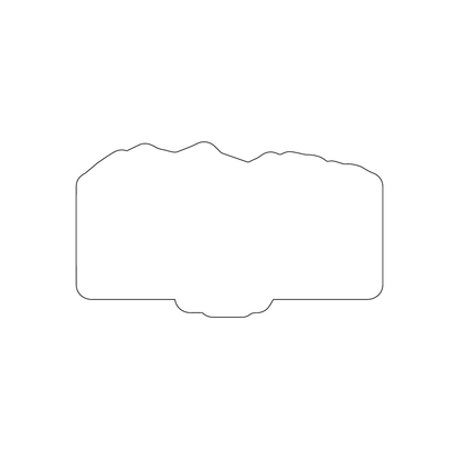 Custom Plastic 3.5" x 2" Mountain Range Cards