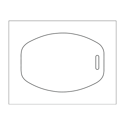 Custom Plastic 2.4" x 3.375" Rounded Luggage Tags