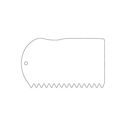 Custom Plastic 3.375" x 2" Wax Comb Tags