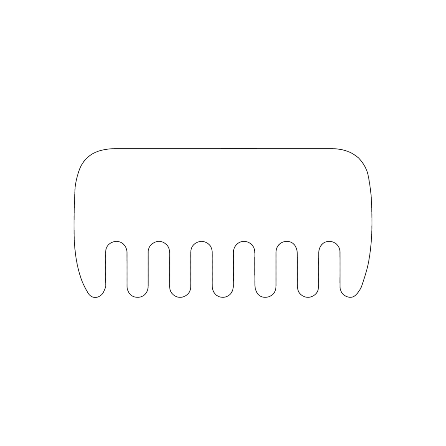 Custom Plastic 1.75" x 3.5" Comb Shape Cards