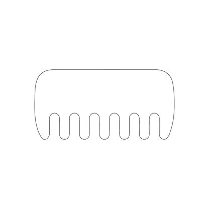 Custom Plastic 1.75" x 3.5" Comb Shape Cards