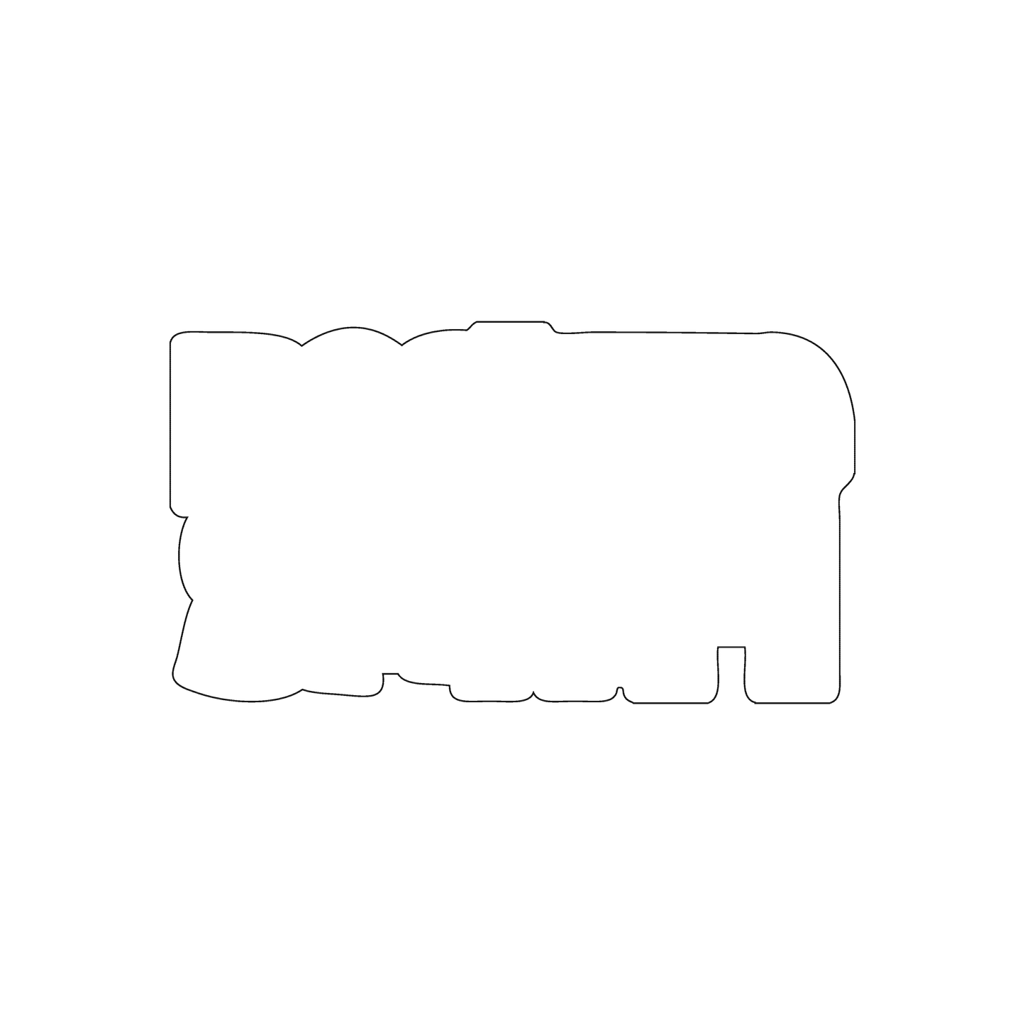 Custom Plastic 3.5" x 1.95" Letters Cards