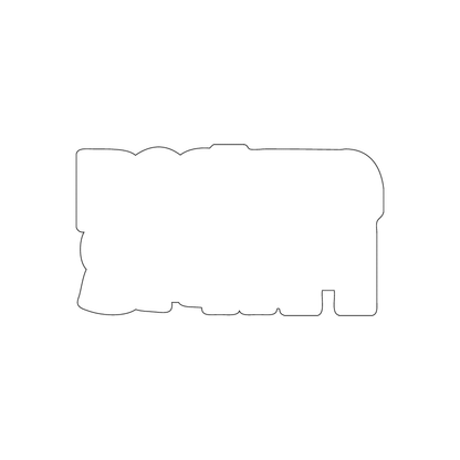 Custom Plastic 3.5" x 1.95" Letters Cards