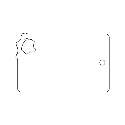 Custom Plastic 3.375" x 2.125" Bullet Hole Tags