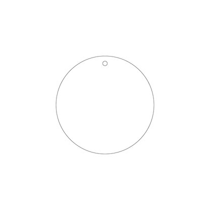 Custom Plastic 4" Circle Tags