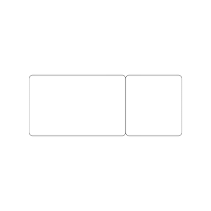 Custom Plastic 3.375" x 2.125" Card and Square Card Combo