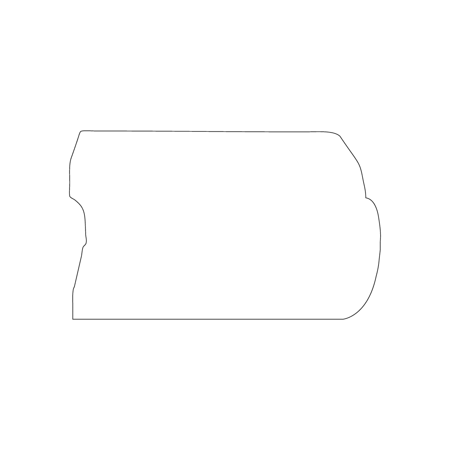 Custom Plastic 2.5" x 4.125" Fridge Shape Cards