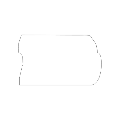 Custom Plastic 2.5" x 4.125" Fridge Shape Cards