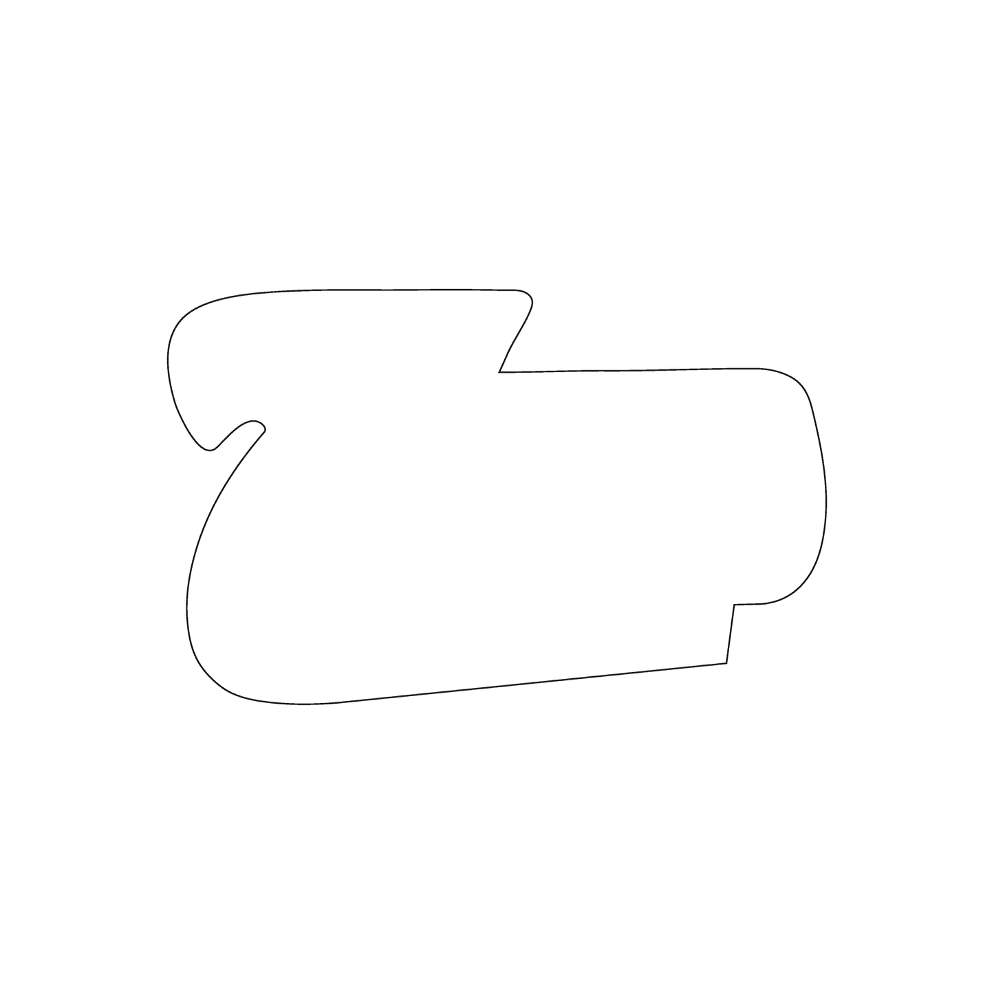 Custom Plastic 3.375" x 2.125" Z Shape Cards