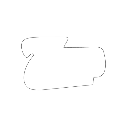 Custom Plastic 3.375" x 2.125" Z Shape Cards