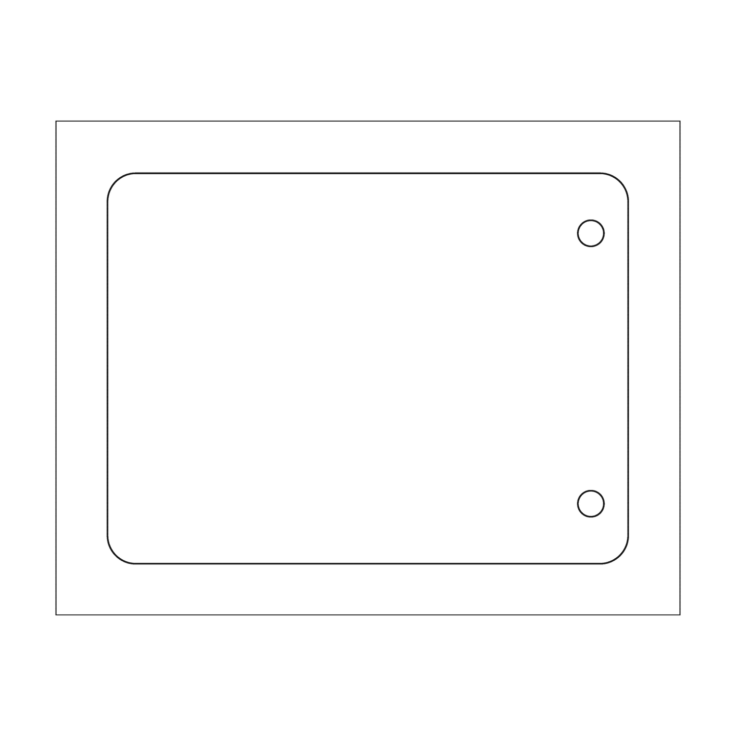Custom Plastic 3.75" x 5" Two Hole Tags