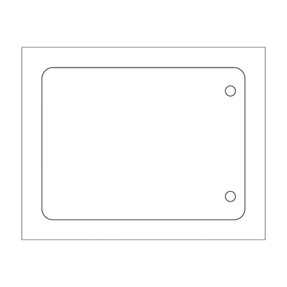 Custom Plastic 3.75" x 5" Two Hole Tags