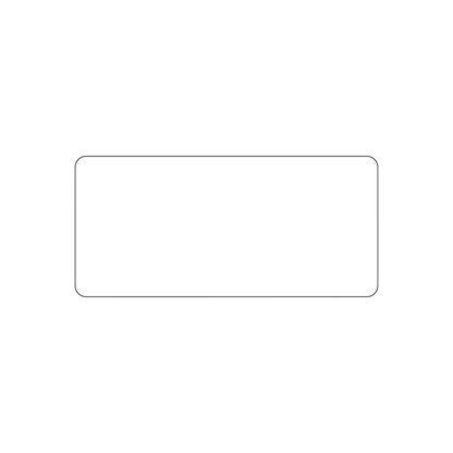 Custom Plastic 3.5" x 1.625" Narrow Cards