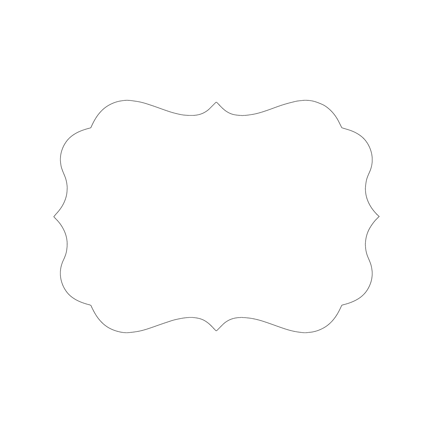 Custom Plastic 5" x 7" Fancy Invitations