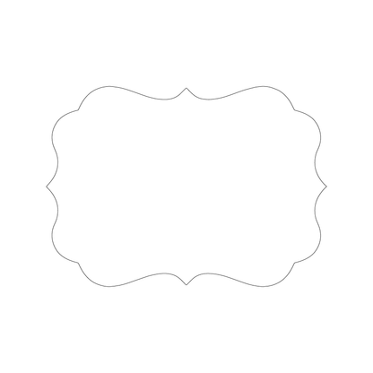 Custom Plastic 5" x 7" Fancy Invitations
