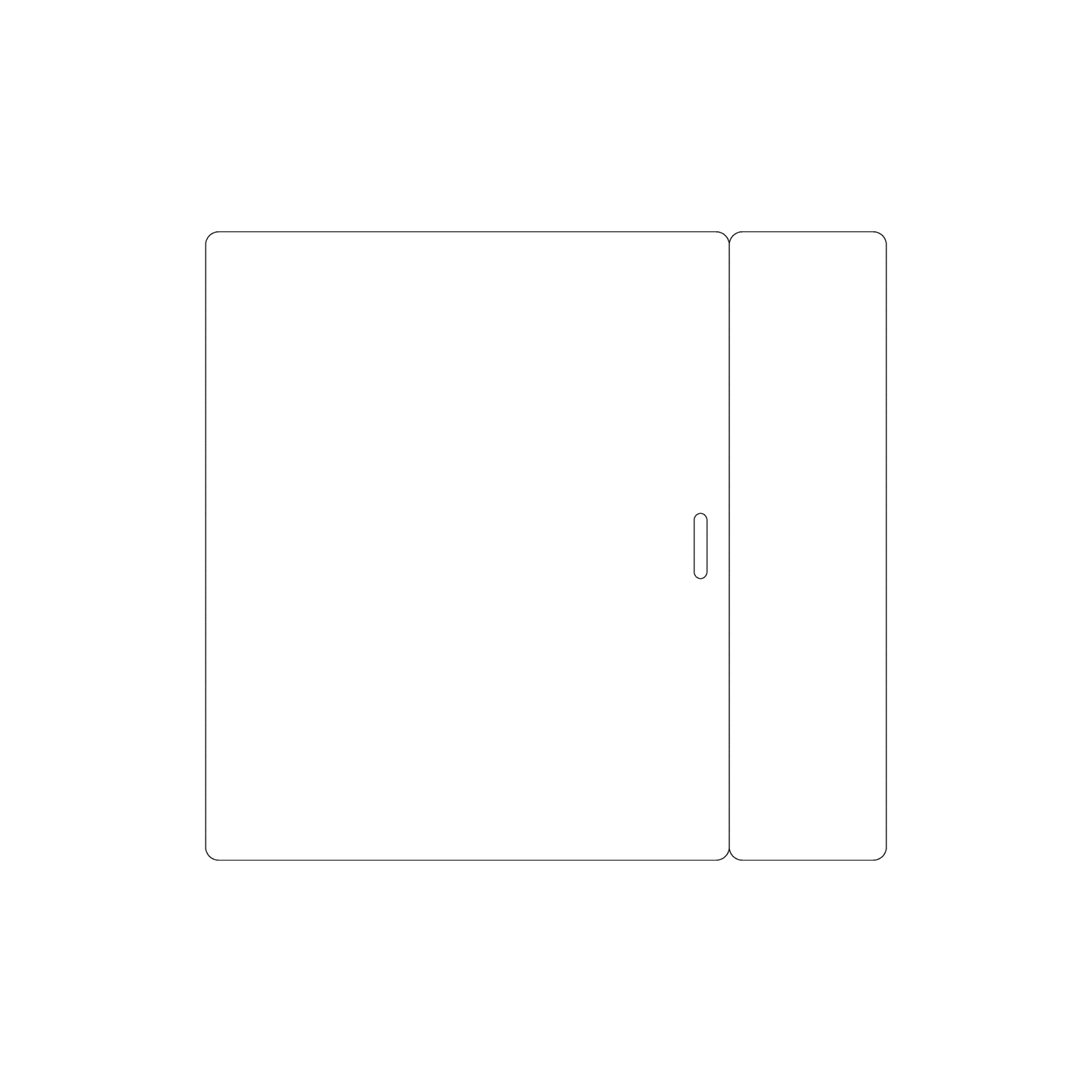 Custom Plastic 6.5" x 6" Breakaway Badge Cards