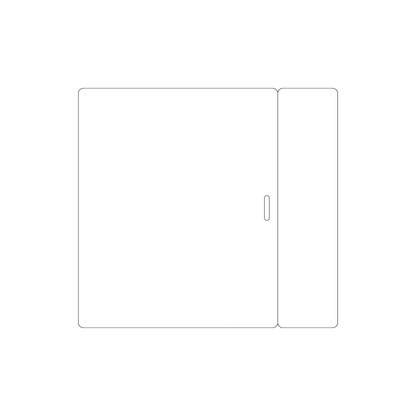 Custom Plastic 6.5" x 6" Breakaway Badge Cards