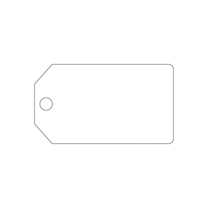 Custom Plastic 3.5" x 2" Price Tags